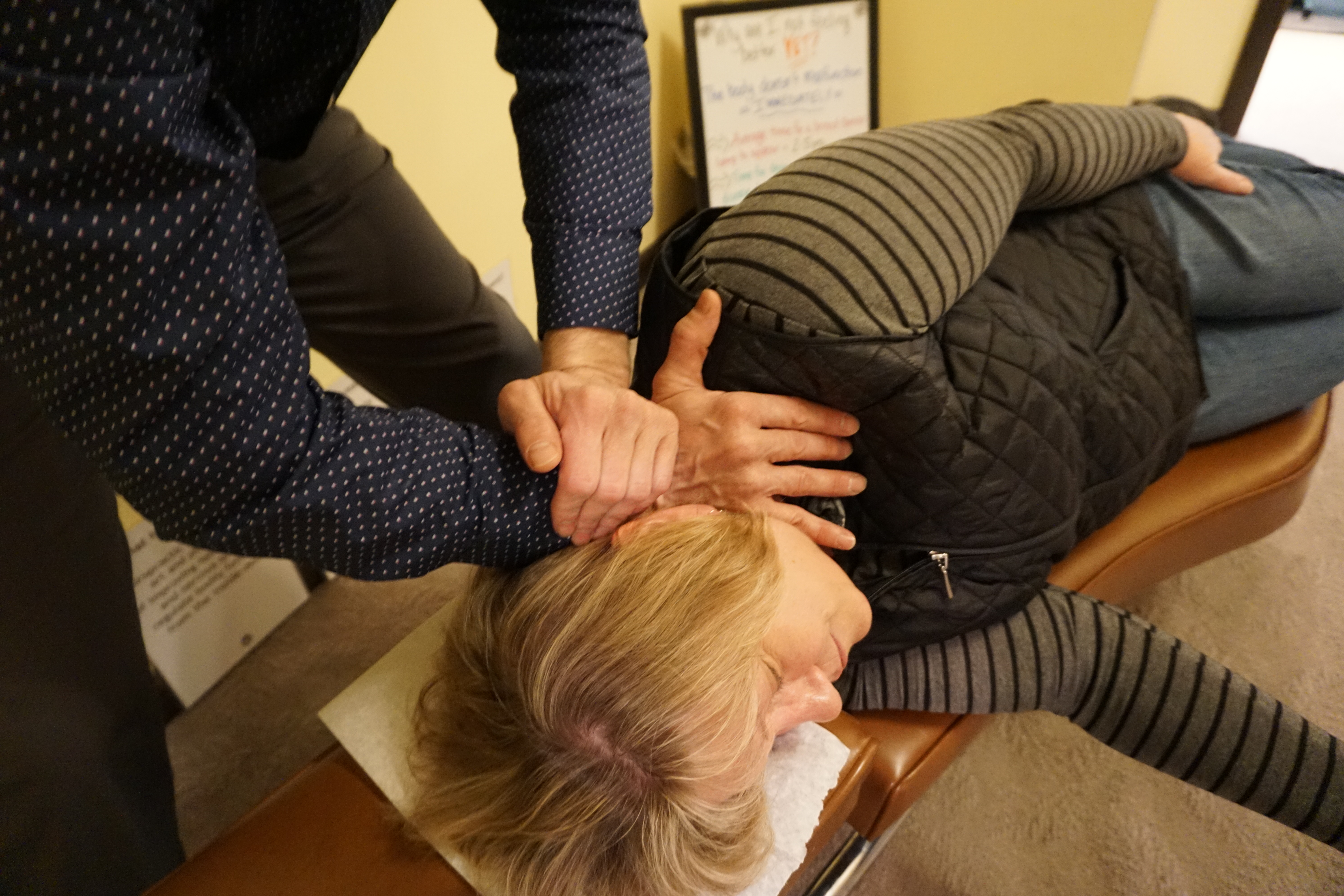 Personalized chiropractic adjustment at One Life